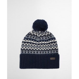 Barbour Marlow Fair Isle Beanie MHA0907 - Blue Textile