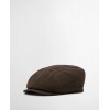 Fyne Tweed Baker Boy Cap MHA0859 - Dark Brown Textile