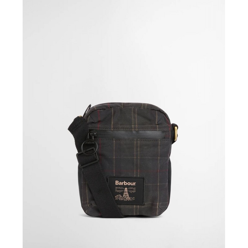 Field Tartan Waxed Crossbody Bag UBA0782 - Dark Classic Tartan