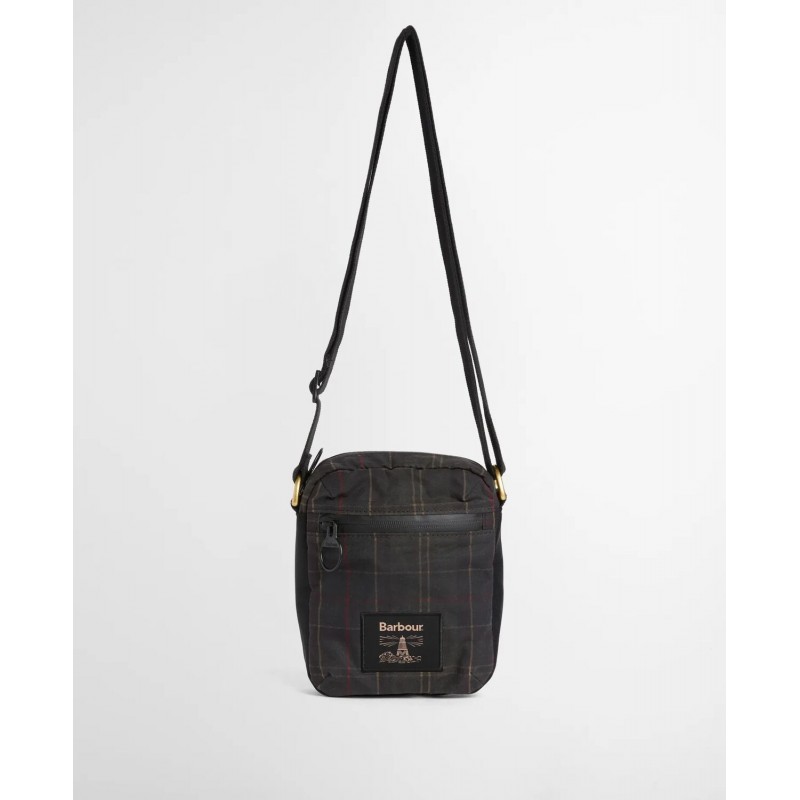 Field Tartan Waxed Crossbody Bag UBA0782 - Dark Classic Tartan