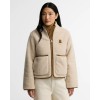Elenora Casual Fleece Jacket LCA0427 - Ecru Textile