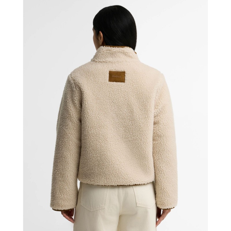 Elenora Casual Fleece Jacket LCA0427 - Ecru Textile