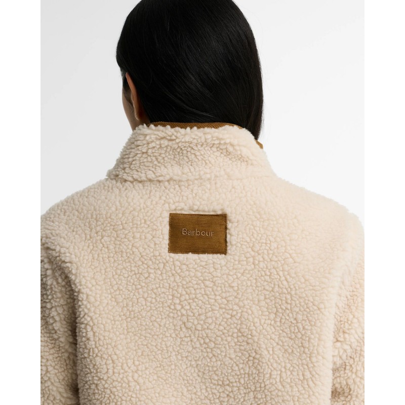 Elenora Casual Fleece Jacket LCA0427 - Ecru Textile