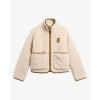 Elenora Casual Fleece Jacket LCA0427 - Ecru Textile