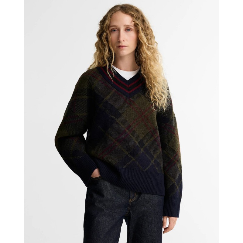 Shae Knitted Jumper LKN1841 - Tartan Textile