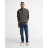Cotton Quarter Zip Jumper MKN1074 - Olive Marl Textile