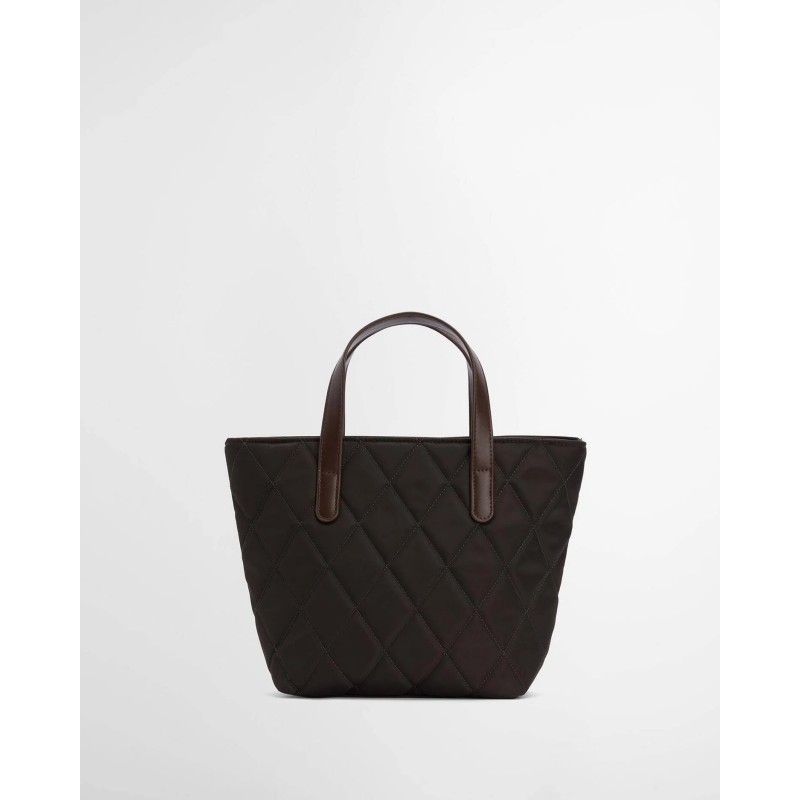 Mini Quilted Tote Bag LBA0431 - Olive Textile Mini Quilted Tote Bag LBA0431 - Olive Textile