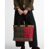Mya Patchwork Tote Bag LBA0484 - Classic Tartan Textile Mya Patchwork Tote Bag LBA0484 - Classic Tartan Textile