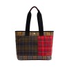 Mya Patchwork Tote Bag LBA0484 - Classic Tartan Textile Mya Patchwork Tote Bag LBA0484 - Classic Tartan Textile