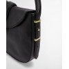 Alder Leather Shoulder Bag LBA0493 - Black Leather Alder Leather Shoulder Bag LBA0493 - Black Leather