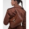 Alder Leather Shoulder Bag LBA0493 - Brown Leather