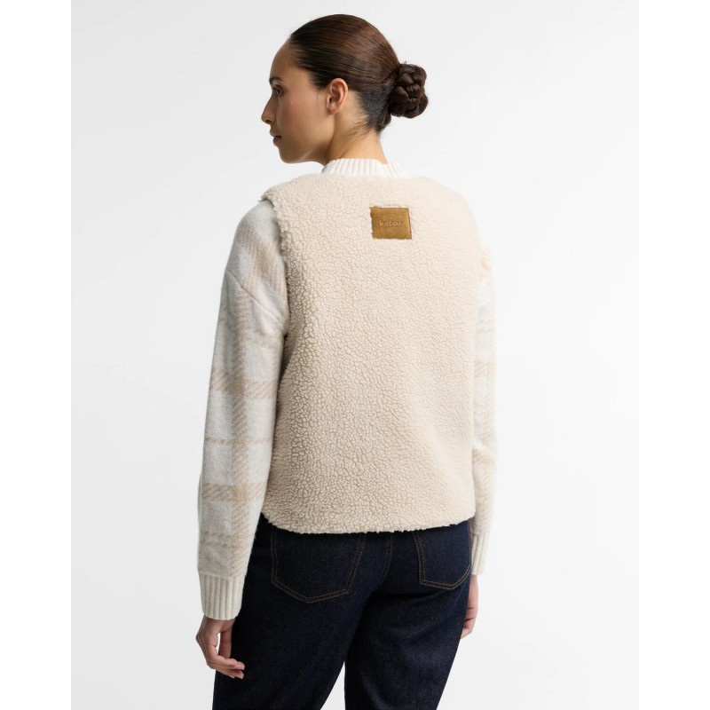 Bowes Fleece Gilet LGI0228 - Ecru Textile