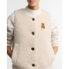 Bowes Fleece Gilet LGI0228 - Ecru Textile