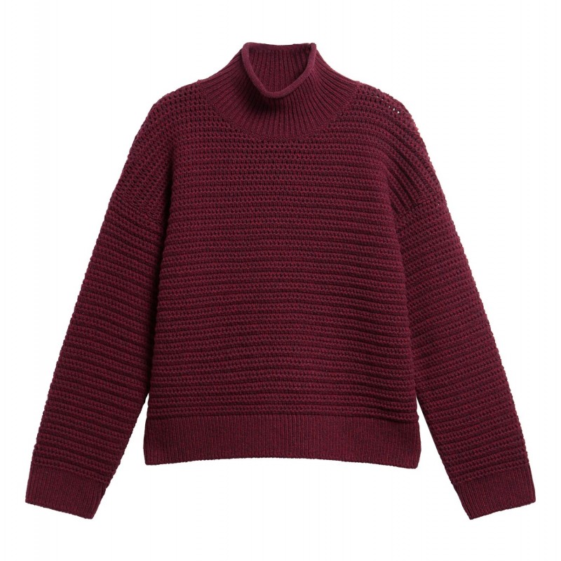 Rosamund Knitted Jumper LKN1799 - Fig Textile