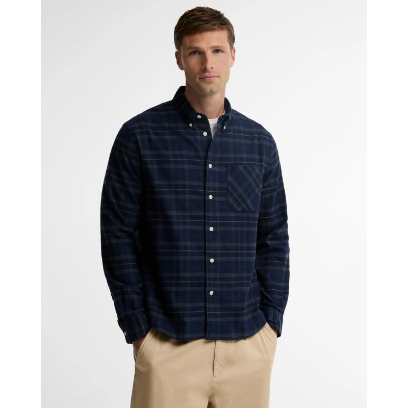 Mineral Tartan Authentic-Fit Shirt MSH5850 - Midnight Loch Textile