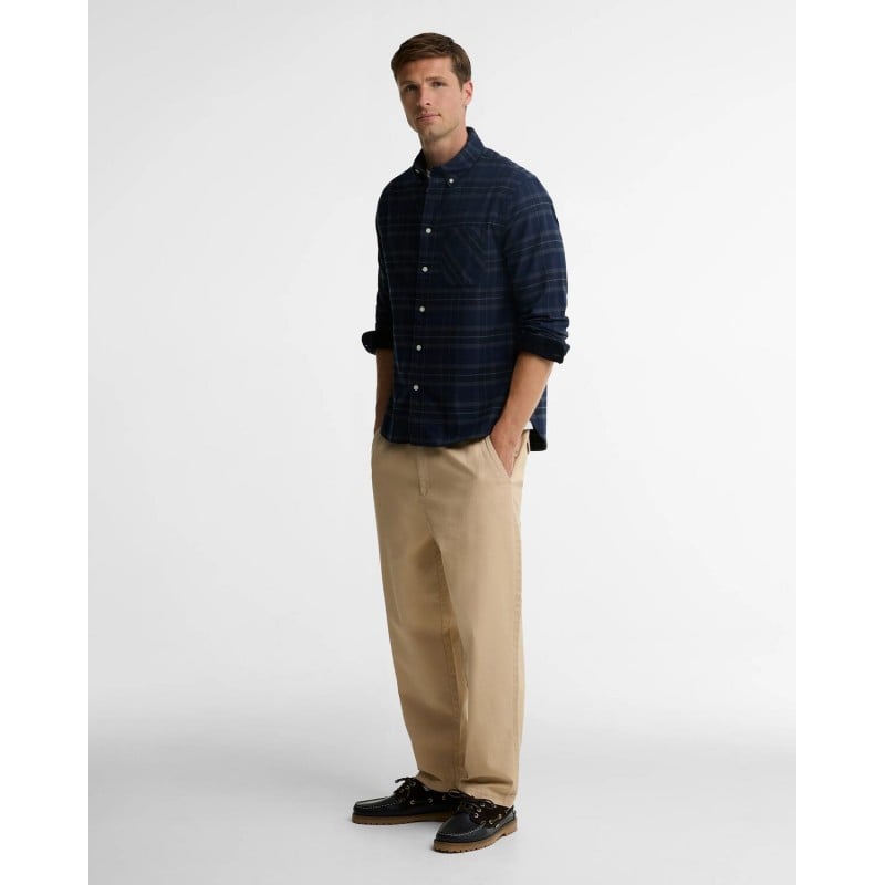 Mineral Tartan Authentic-Fit Shirt MSH5850 - Midnight Loch Textile