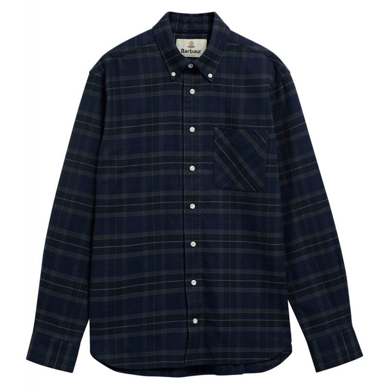 Mineral Tartan Authentic-Fit Shirt MSH5850 - Midnight Loch Textile