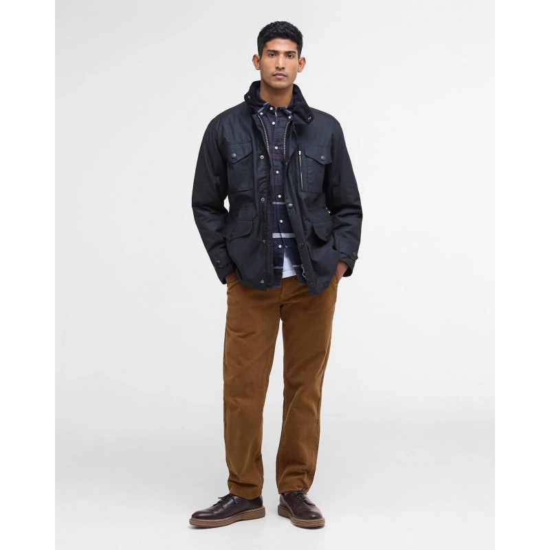 Sapper Waxed Jacket MWX0020 - Black Textile