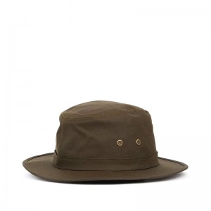 Barbour Dawson Wax Safari Hat MHA0733 - Olive