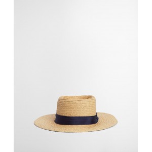 Barbour Lily Straw Summer Hat LHA0580 - Natural/Navy