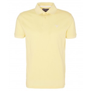 Barbour Lightweight Sports Polo Shirt  MML1367 - Heritage Lemon