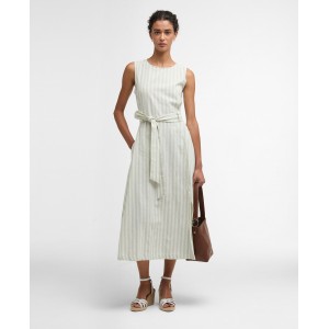 Barbour Inez LDR0984 Midi Dress - Spearmint Stripe Barbour Inez LDR0984 Midi Dress - Spearmint Stripe