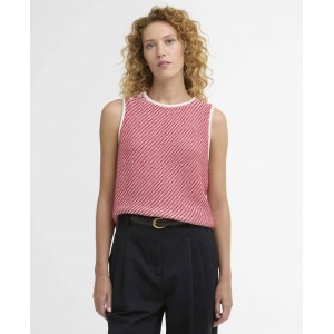 Barbour Amanda Knitted Vest LKN1751 - Poppy Red Barbour Amanda Knitted Vest LKN1751 - Poppy Red