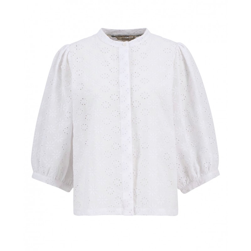 Layla Broderie Anglaise Shirt LSH1745 - White