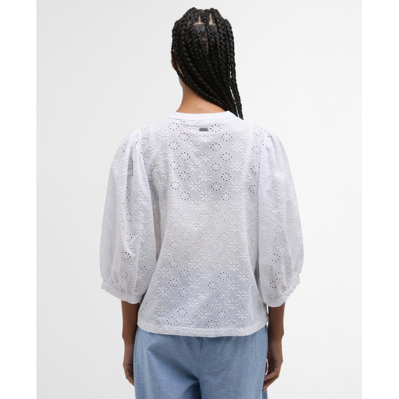 Layla Broderie Anglaise Shirt LSH1745 - White