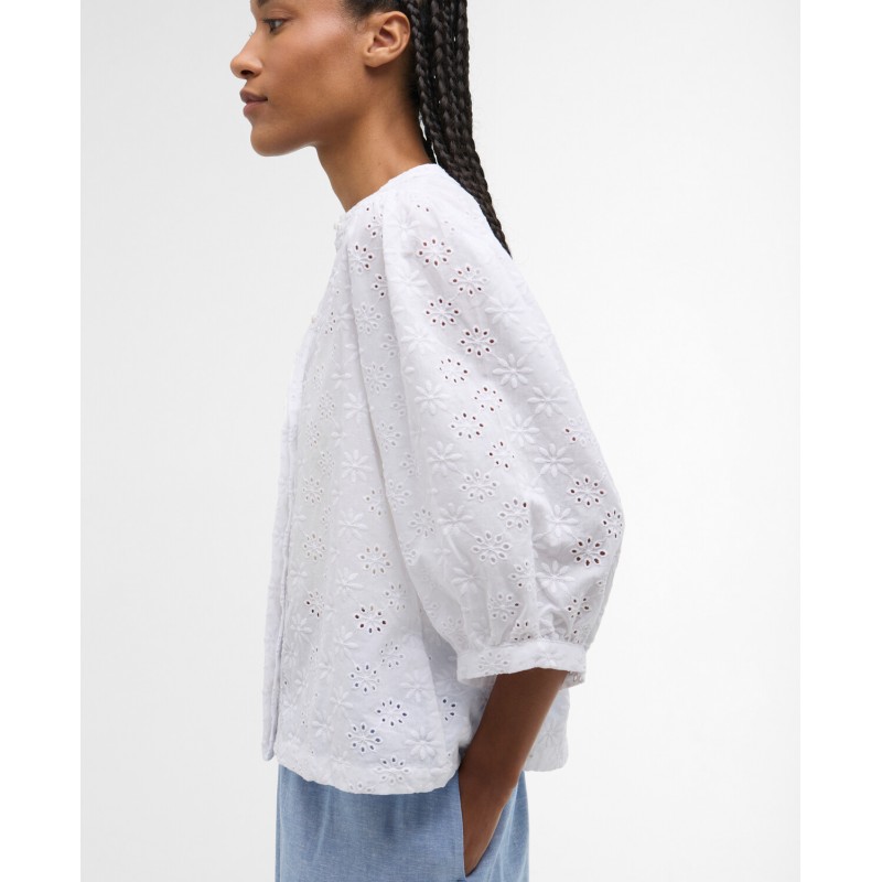 Layla Broderie Anglaise Shirt LSH1745 - White