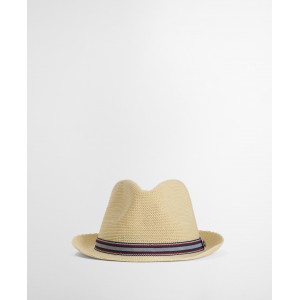 Barbour Linford Trilby MHA0953 Summer Hat - Ecru 