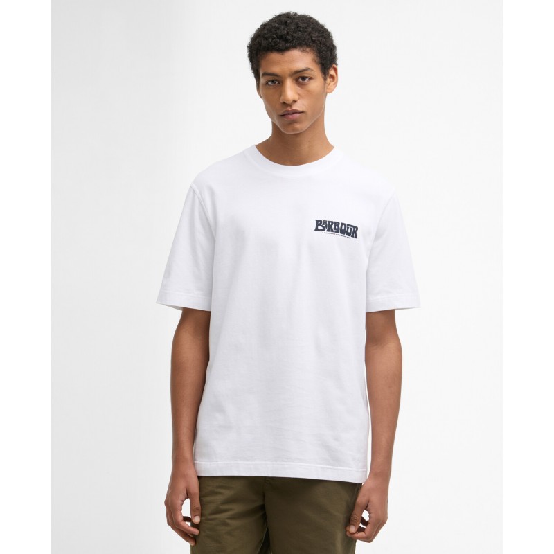 Frome Relaxed MTS1571 Graphic T-Shirt - White