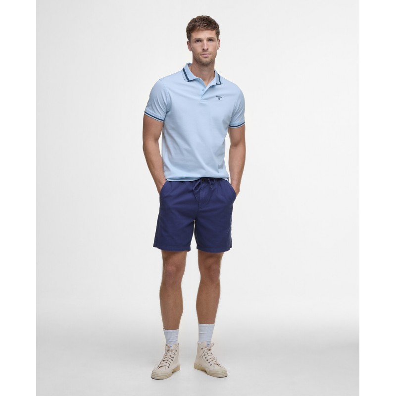 Washed Oxford MST0057 Relaxed Shorts - Oceana