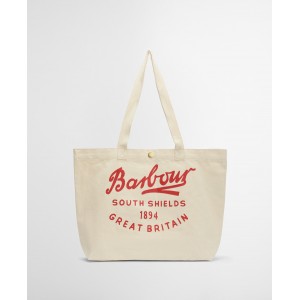 Barbour Script Tote Bag UBA0752 - Red Logo Barbour Script Tote Bag UBA0752 - Red Logo