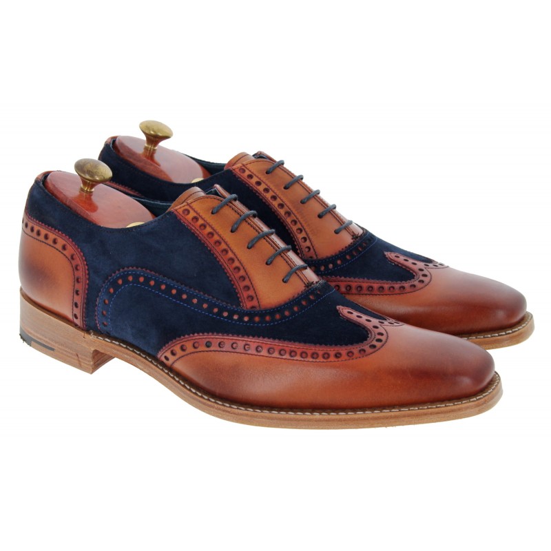 Spencer Shoes - Antique Rosewood/Navy Suede