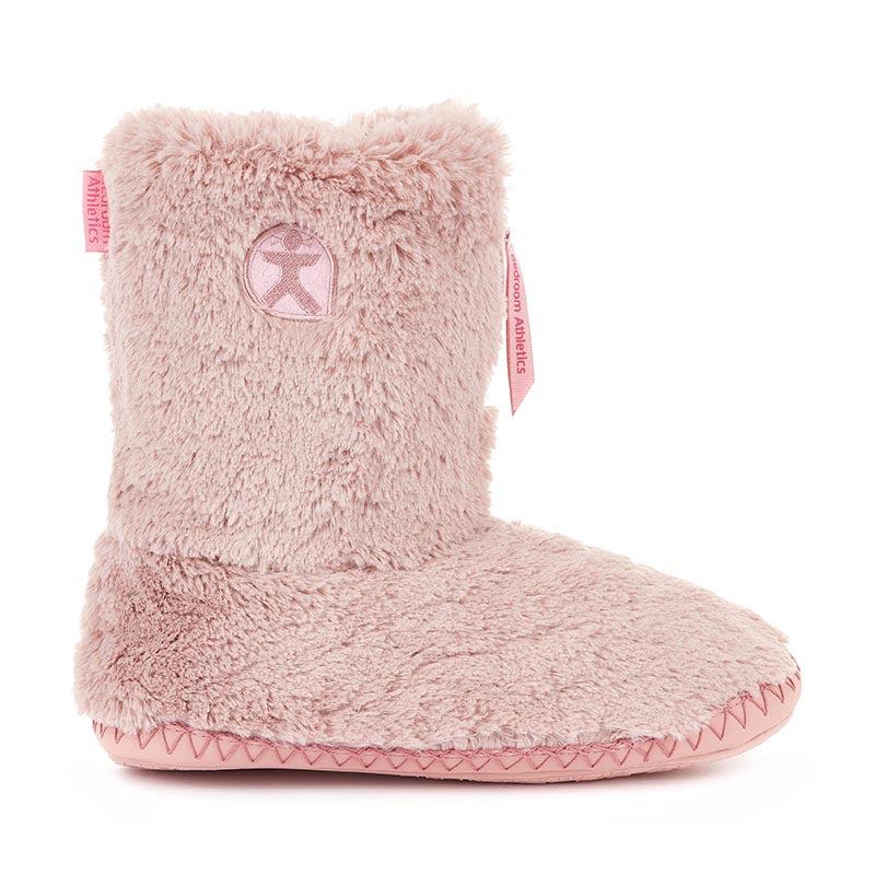 Marilyn Faux Fur Slipper Boots - Pink