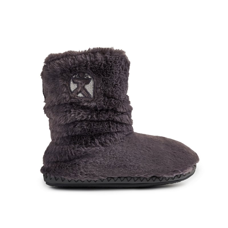 Gisele Recycled Faux Fur Slipper Boots - Ink