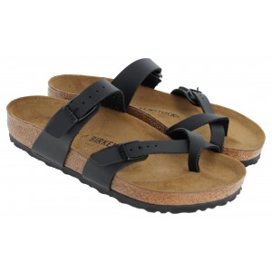 Birkenstock Mayari Thong Sandals - Black Birko-Flor 