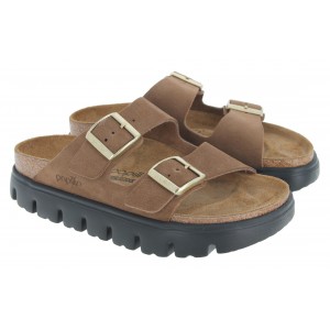 Birkenstock Arizona Platform 1028389 Sandals - Dark Tea Suede