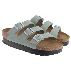 Birkenstock Florida Flex Platform 1029757 Sandals - Pure Sage Nubuck