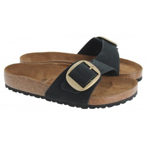 Birkenstock Madrid Big Buckle 1023342  Sandals - Black Leather