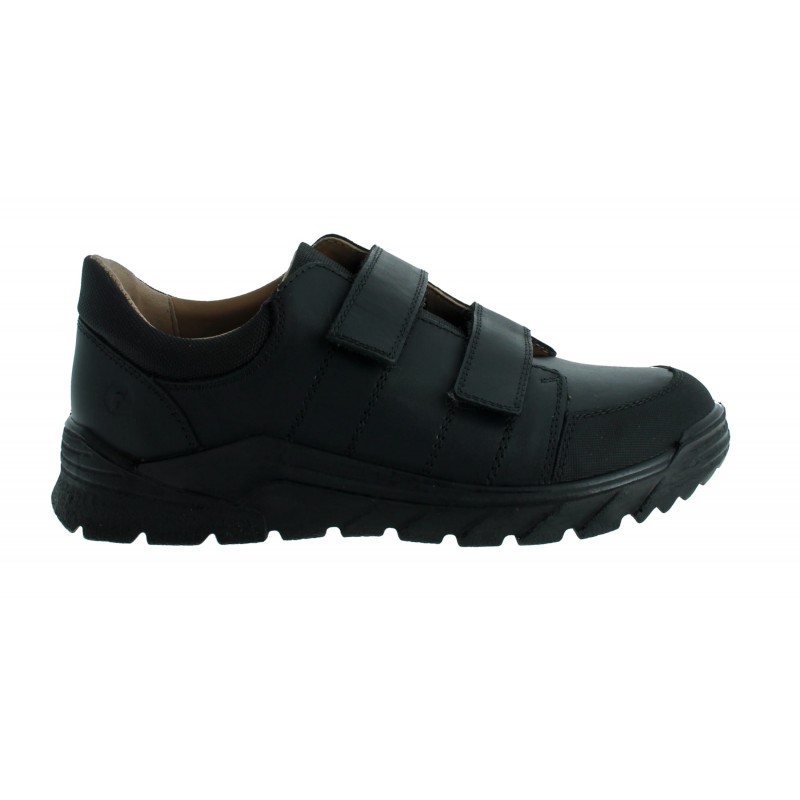 Johno 4700102 School Shoes - Black Leather