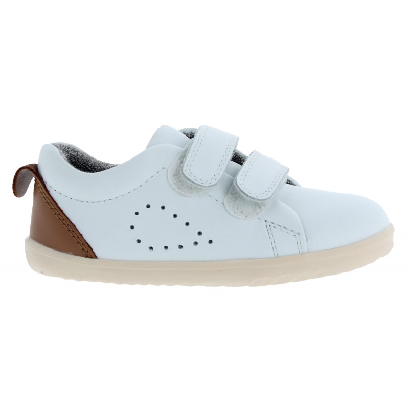 Step Up Grass Court 7289 Shoes - White Caramel Leather