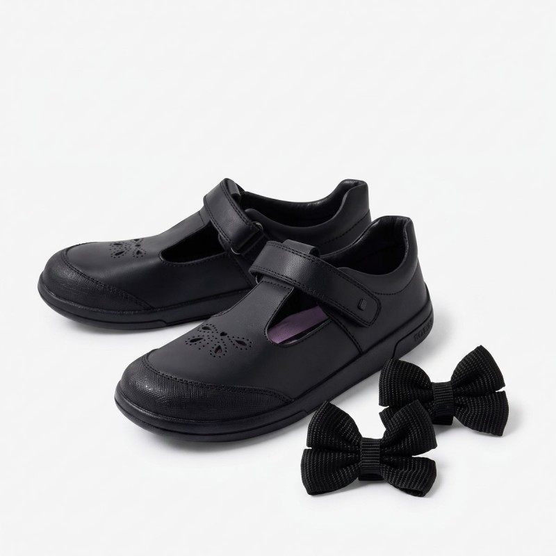 Kid+ Bubbles BQ Girls School Shoes - Black Leather Kid+ Bubbles BQ Girls School Shoes - Black Leather