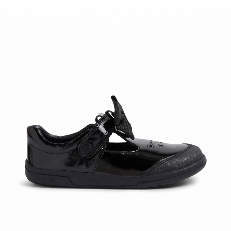 Kid+ Bubbles BQ Girls School Shoes - Black Patent