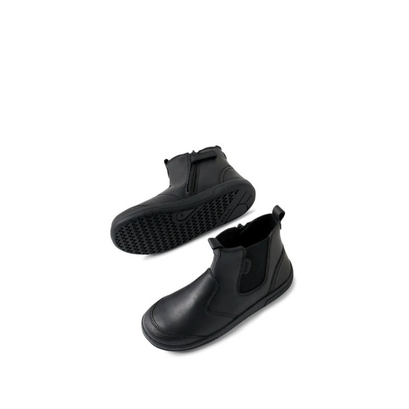 Kid+ Jodhpur II BQ School Shoes - Black Leather