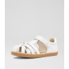 Bobux Kid+ Cross Jump BQ10090 - White Leather