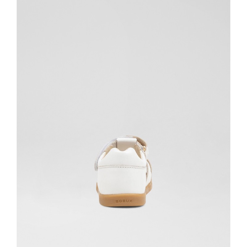 Bobux Kid+ Cross Jump BQ10090 - White Leather