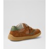 Bobux Kid+ Hunter BQ10573 - Caramel/Green Nubuck Bobux Kid+ Hunter BQ10573 - Caramel/Green Nubuck