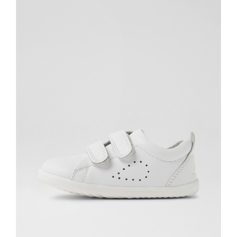 Bobux Step Up Grass Court BQ10009 - White Leather Bobux Step Up Grass Court BQ10009 - White Leather